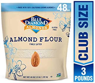 Blue Diamond Almond Flour, Gluten Free, Blanched, Finely Sifted 3 Pound bag