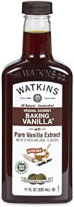 atkins All Natural Original Gourmet Baking Vanilla, with Pure Vanilla Extract, 11 ounces Bottle, 1 Count (Packaging May Vary)